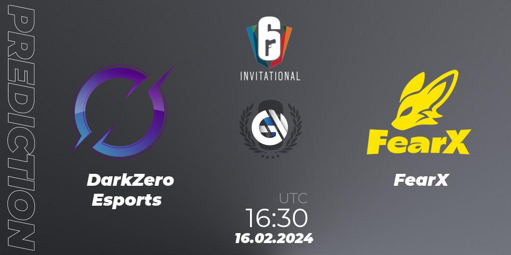 DarkZero Esports vs FearX: Betting TIp, Match Prediction. 16.02.24. Rainbow Six, Six Invitational 2024 - Group Stage
