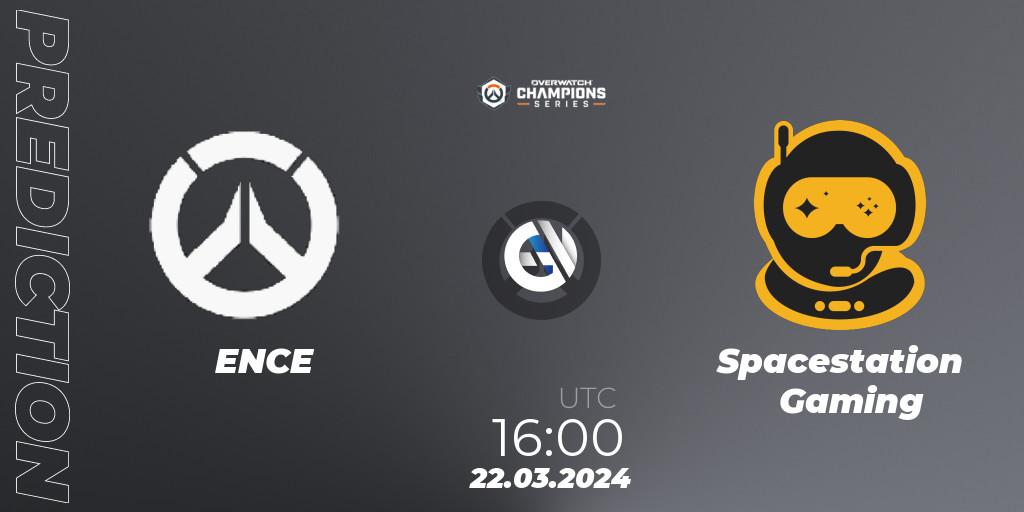 ENCE eSports vs Spacestation Gaming: Betting TIp, Match Prediction. 22.03.24. Overwatch, Overwatch Champions Series 2024 - EMEA Stage 1 Main Event