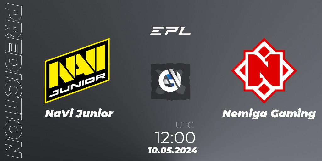 NaVi Junior vs Nemiga Gaming: Betting TIp, Match Prediction. 10.05.2024 at 13:40. Dota 2, European Pro League Season 18