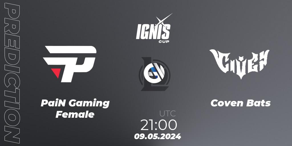 PaiN Gaming Female vs Coven Bats: Betting TIp, Match Prediction. 09.05.2024 at 21:00. LoL, Ignis Cup Split 1 2023