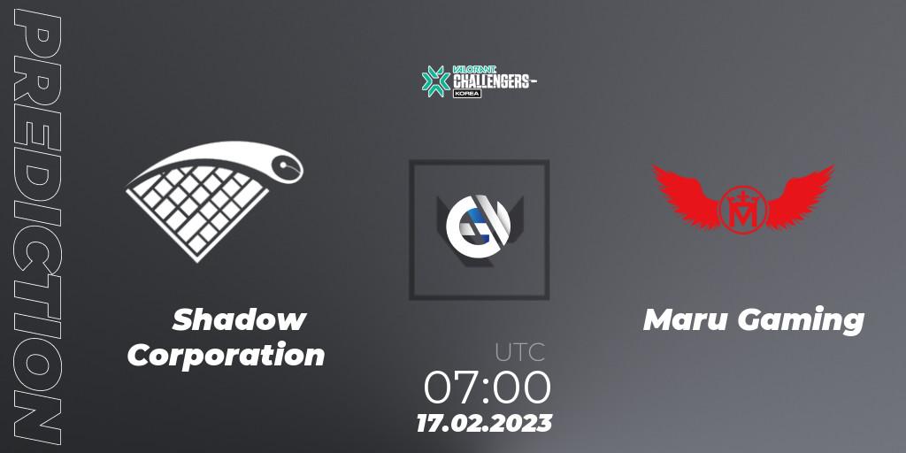 Shadow Corporation vs Maru Gaming: Betting TIp, Match Prediction. 17.02.23. VALORANT, VALORANT Challengers 2023: Korea Split 1
