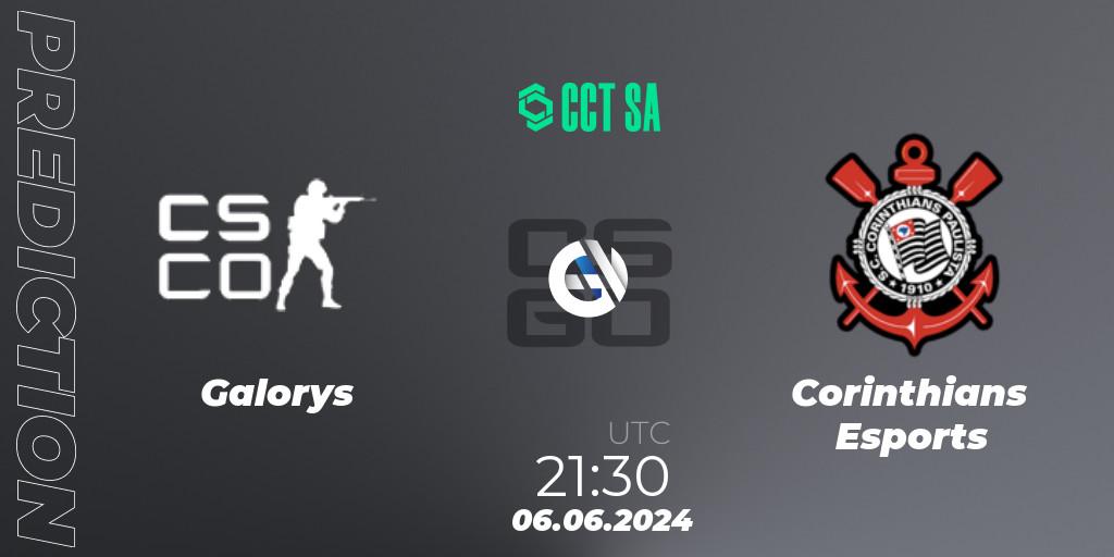 Galorys vs Corinthians Esports: Betting TIp, Match Prediction. 06.06.2024 at 21:00. Counter-Strike (CS2), CCT Season 2 South America Series 1