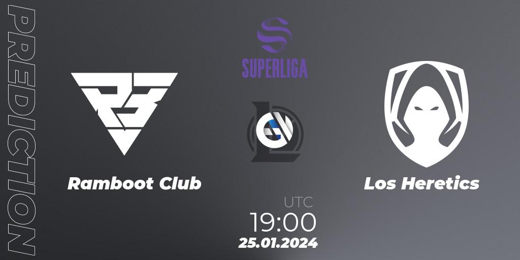 Ramboot Club vs Los Heretics: Betting TIp, Match Prediction. 25.01.24. LoL, Superliga Spring 2024 - Group Stage