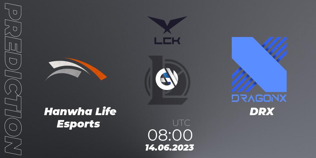 Hanwha Life Esports vs DRX: Betting TIp, Match Prediction. 14.06.23. LoL, LCK Summer 2023 Regular Season