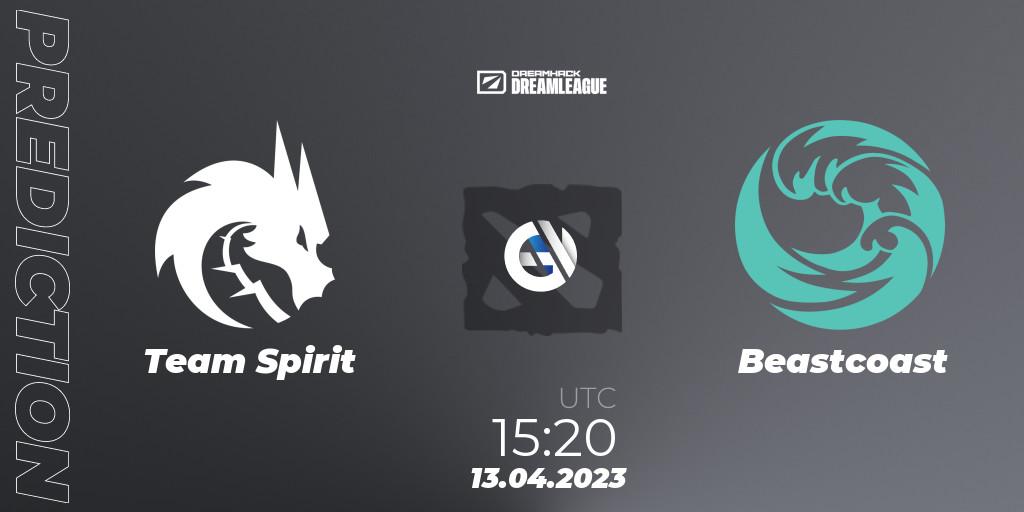Team Spirit vs Beastcoast: Betting TIp, Match Prediction. 13.04.2023 at 15:22. Dota 2, DreamLeague Season 19 - Group Stage 1