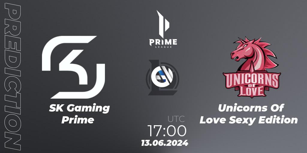 SK Gaming Prime vs Unicorns Of Love Sexy Edition: Betting TIp, Match Prediction. 13.06.2024 at 20:00. LoL, Prime League Summer 2024