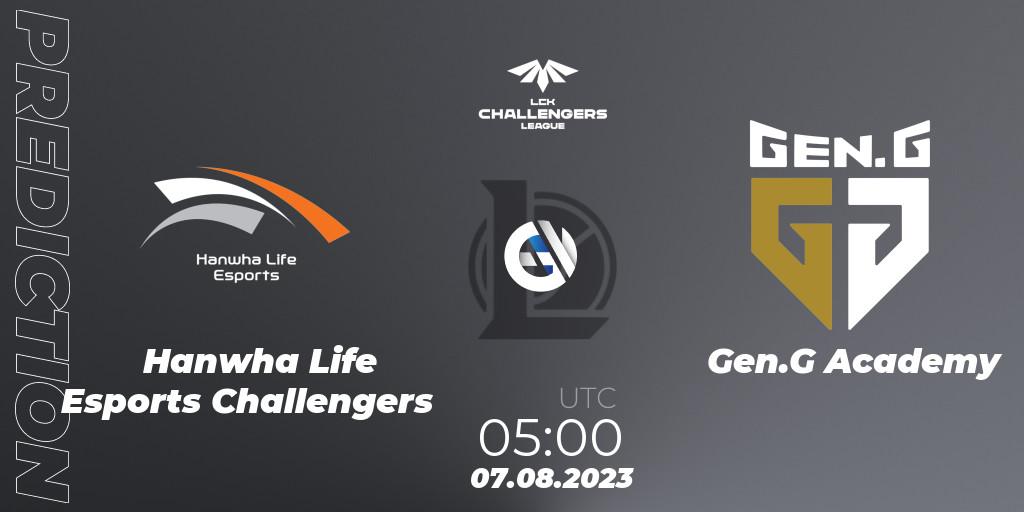 Hanwha Life Esports Challengers vs Gen.G Academy: Betting TIp, Match Prediction. 07.08.23. LoL, LCK Challengers League 2023 Summer - Playoffs