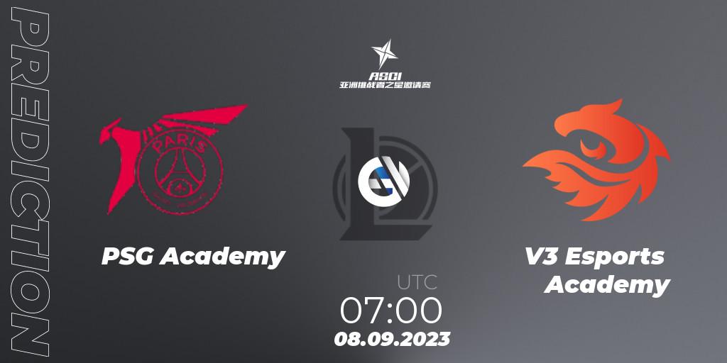PSG Academy vs V3 Esports Academy: Betting TIp, Match Prediction. 08.09.23. LoL, Asia Star Challengers Invitational 2023