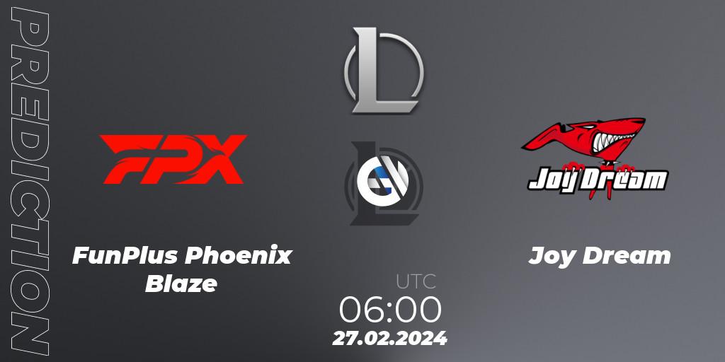 FunPlus Phoenix Blaze vs Joy Dream: Betting TIp, Match Prediction. 27.02.24. LoL, LDL 2024 - Stage 1