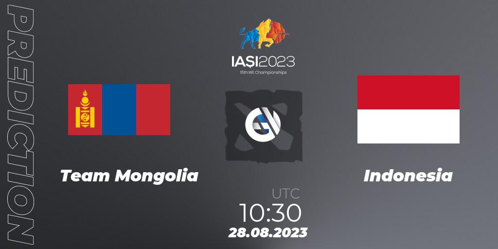 Team Mongolia vs Indonesia: Betting TIp, Match Prediction. 28.08.23. Dota 2, IESF World Championship 2023