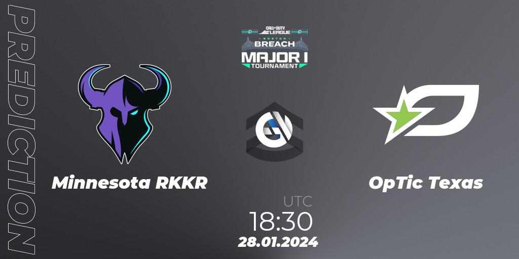Minnesota RØKKR vs OpTic Texas: Betting TIp, Match Prediction. 28.01.2024 at 18:30. Call of Duty, Call of Duty League 2024: Stage 1 Major