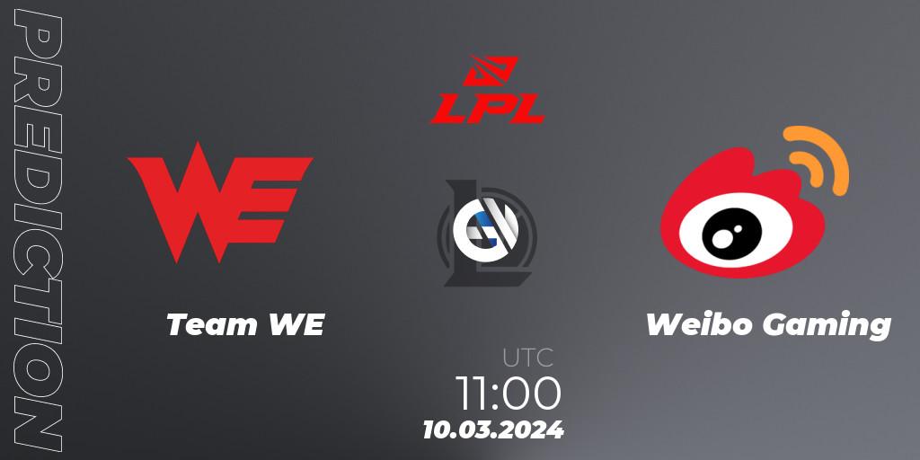 Team WE vs Weibo Gaming: Betting TIp, Match Prediction. 10.03.24. LoL, LPL Spring 2024 - Group Stage