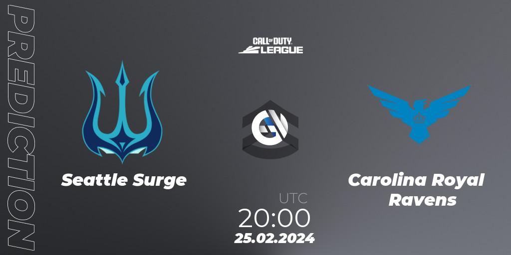 Seattle Surge vs Carolina Royal Ravens: Betting TIp, Match Prediction. 25.02.24. Call of Duty, Call of Duty League 2024: Stage 2 Major Qualifiers