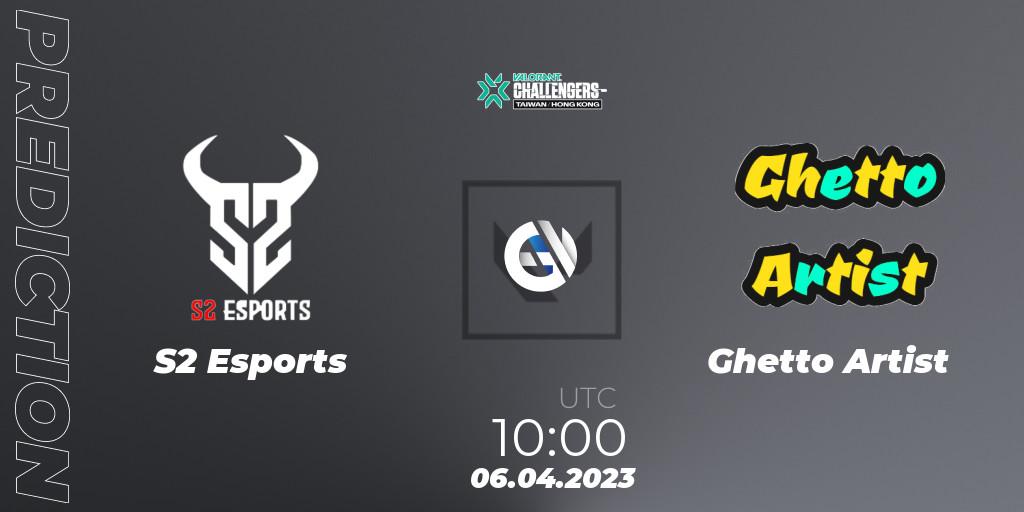 S2 Esports vs Ghetto Artist: Betting TIp, Match Prediction. 06.04.23. VALORANT, VALORANT Challengers 2023: Hong Kong & Taiwan Split 2 - Group stage