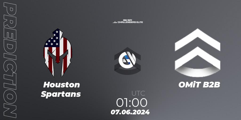 Houston Spartans vs OMiT B2B: Betting TIp, Match Prediction. 07.06.2024 at 00:00. Call of Duty, Call of Duty Challengers 2024 - Elite 3: NA