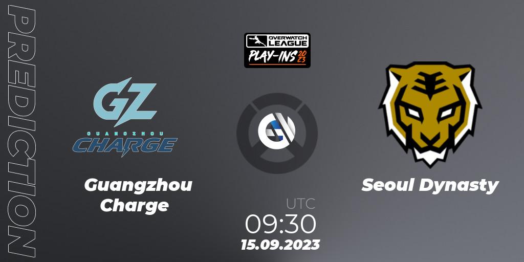 Guangzhou Charge vs Seoul Dynasty: Betting TIp, Match Prediction. 15.09.23. Overwatch, Overwatch League 2023 - Play-Ins