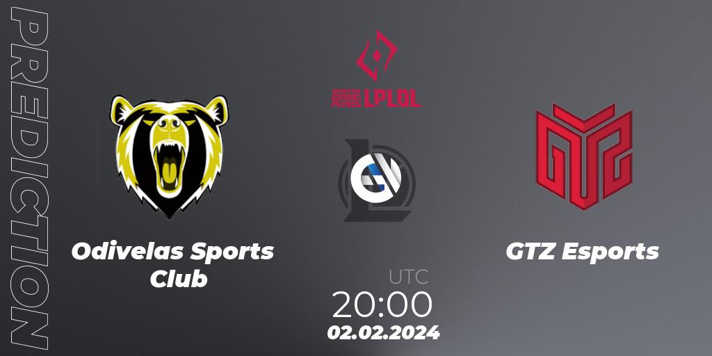 Odivelas Sports Club vs GTZ Esports: Betting TIp, Match Prediction. 02.02.2024 at 20:00. LoL, LPLOL Split 1 2024