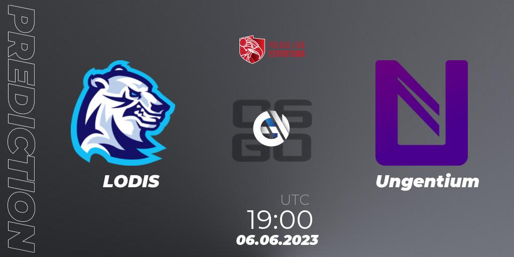 LODIS vs Ungentium: Betting TIp, Match Prediction. 06.06.23. CS2 (CS:GO), Polish Esports League 2023 Split 2