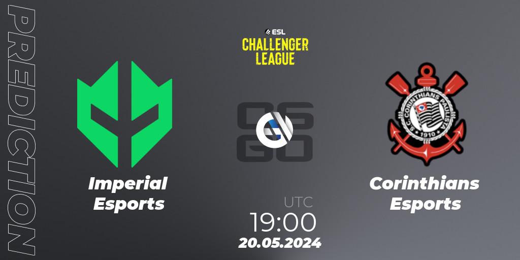 Imperial Esports vs Corinthians Esports: Betting TIp, Match Prediction. 20.05.2024 at 19:00. Counter-Strike (CS2), ESL Challenger League Season 47: South America