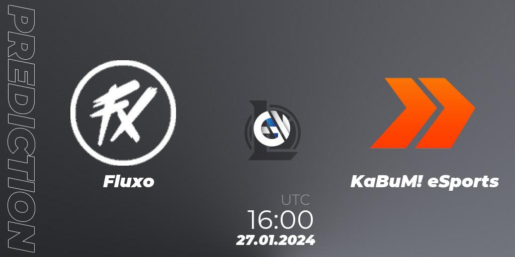 Fluxo vs KaBuM! eSports: Betting TIp, Match Prediction. 27.01.24. LoL, CBLOL Split 1 2024 - Group Stage