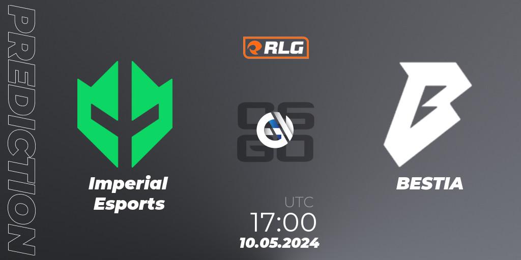 Imperial Esports vs BESTIA: Betting TIp, Match Prediction. 10.05.2024 at 17:40. Counter-Strike (CS2), RES Latin American Series #4