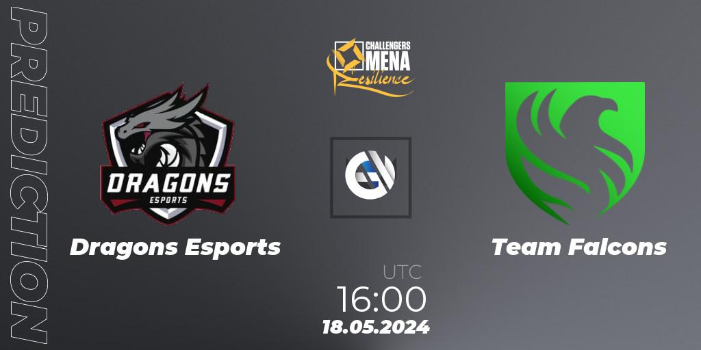 Dragons Esports vs Team Falcons: Betting TIp, Match Prediction. 18.05.2024 at 16:00. VALORANT, VALORANT Challengers 2024 MENA: Resilience Split 2 - GCC and Iraq