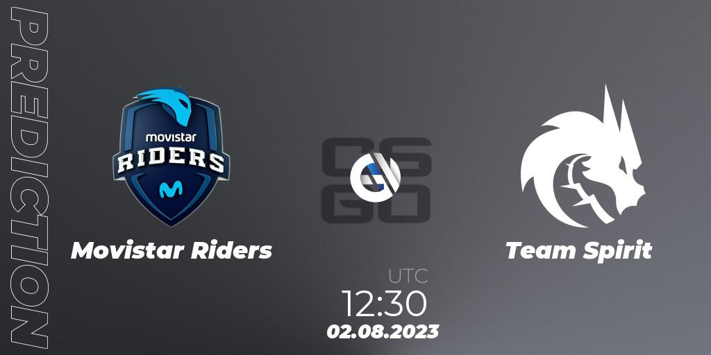 Movistar Riders vs Team Spirit: Betting TIp, Match Prediction. 02.08.23. CS2 (CS:GO), CCT 2023 Online Finals 2