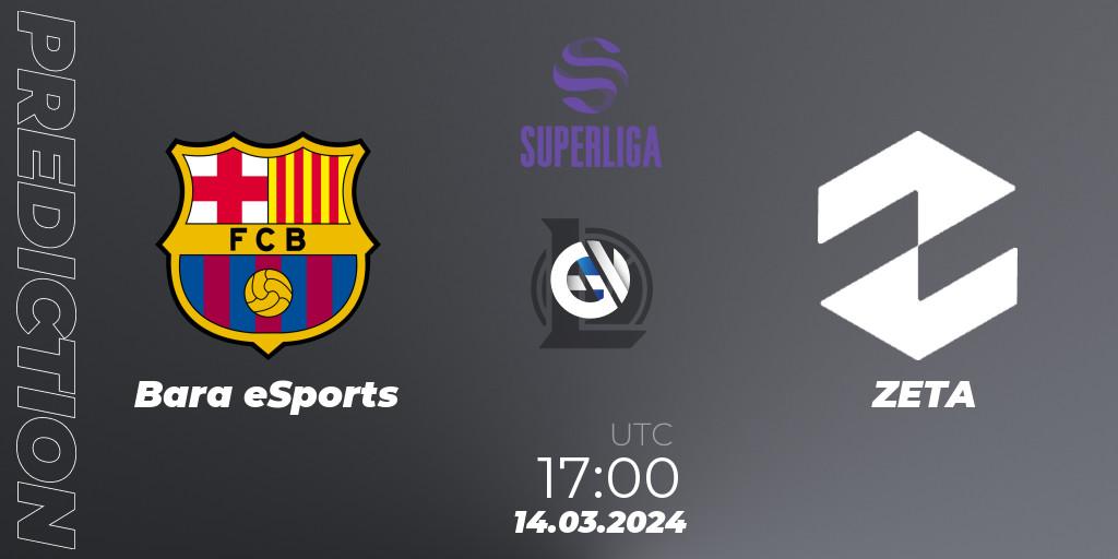 Barça eSports vs ZETA: Betting TIp, Match Prediction. 14.03.24. LoL, Superliga Spring 2024 - Group Stage
