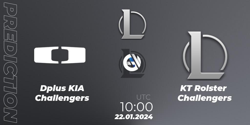 Dplus KIA Challengers vs KT Rolster Challengers: Betting TIp, Match Prediction. 22.01.24. LoL, LCK Challengers League 2024 Spring - Group Stage