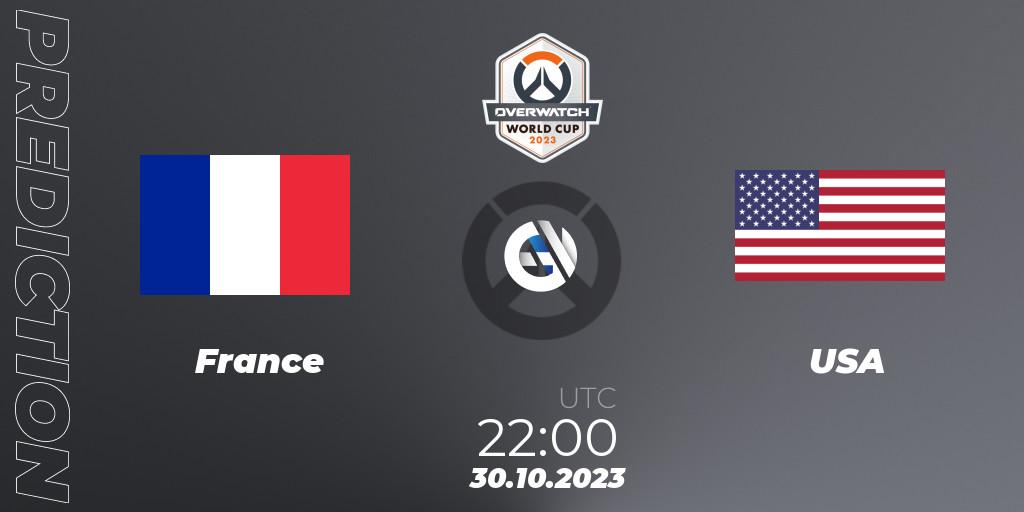 France vs USA: Betting TIp, Match Prediction. 30.10.23. Overwatch, Overwatch World Cup 2023