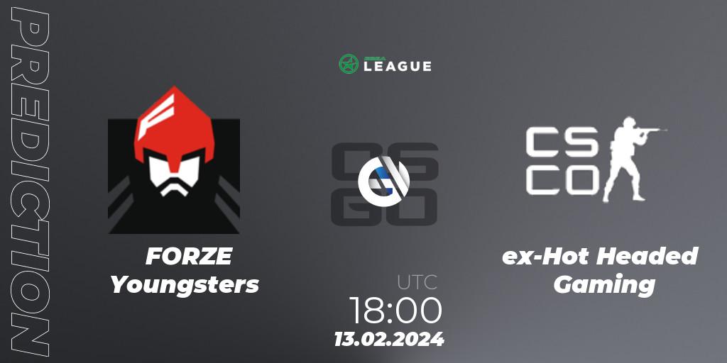 FORZE Youngsters vs ex-Hot Headed Gaming: Betting TIp, Match Prediction. 13.02.24. CS2 (CS:GO), ESEA Season 48: Advanced Division - Europe