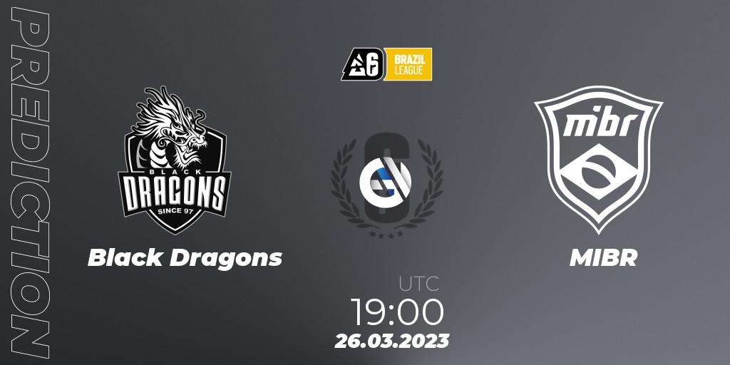 Black Dragons vs MIBR: Betting TIp, Match Prediction. 26.03.23. Rainbow Six, Brazil League 2023 - Stage 1