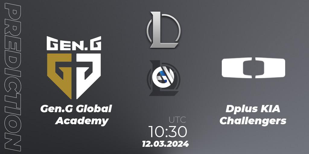 Gen.G Global Academy vs Dplus KIA Challengers: Betting TIp, Match Prediction. 12.03.24. LoL, LCK Challengers League 2024 Spring - Group Stage