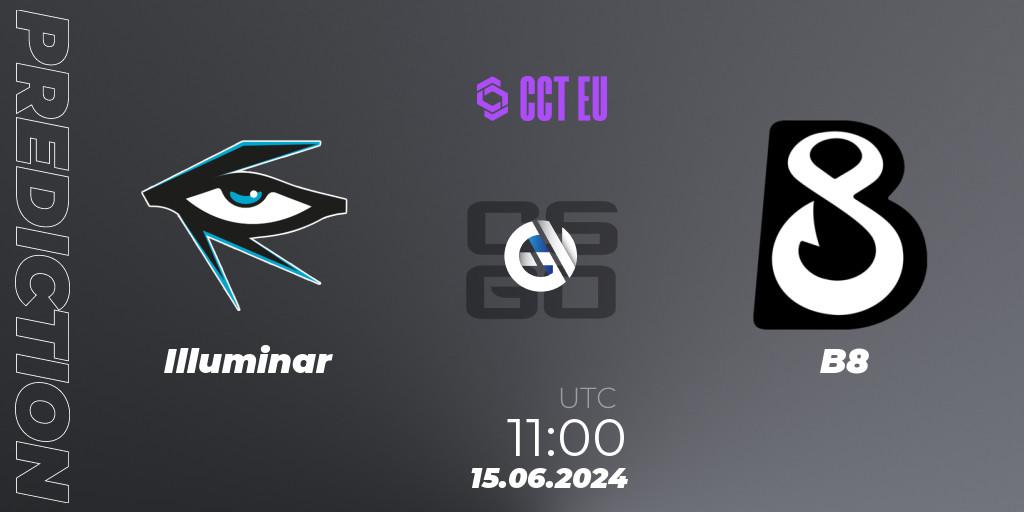 Illuminar vs B8: Betting TIp, Match Prediction. 15.06.2024 at 11:00. Counter-Strike (CS2), CCT Season 2 Europe Series 5