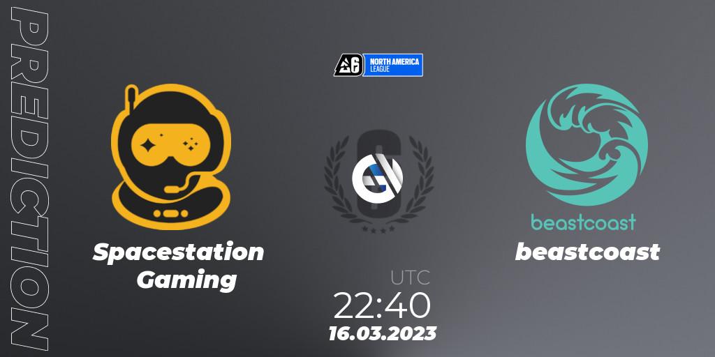 Spacestation Gaming vs beastcoast: Betting TIp, Match Prediction. 16.03.2023 at 22:40. Rainbow Six, North America League 2023 - Stage 1
