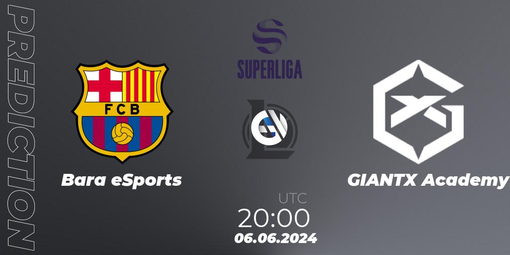 Barça eSports vs GIANTX Academy: Betting TIp, Match Prediction. 06.06.2024 at 20:00. LoL, LVP Superliga Summer 2024