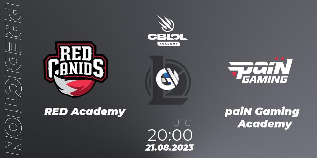 RED Academy vs paiN Gaming Academy: Betting TIp, Match Prediction. 21.08.2023 at 20:00. LoL, CBLOL Academy Split 2 2023 - Playoffs
