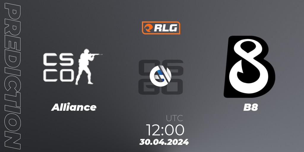 Alliance vs B8: Betting TIp, Match Prediction. 30.04.2024 at 12:00. Counter-Strike (CS2), RES European Series #3
