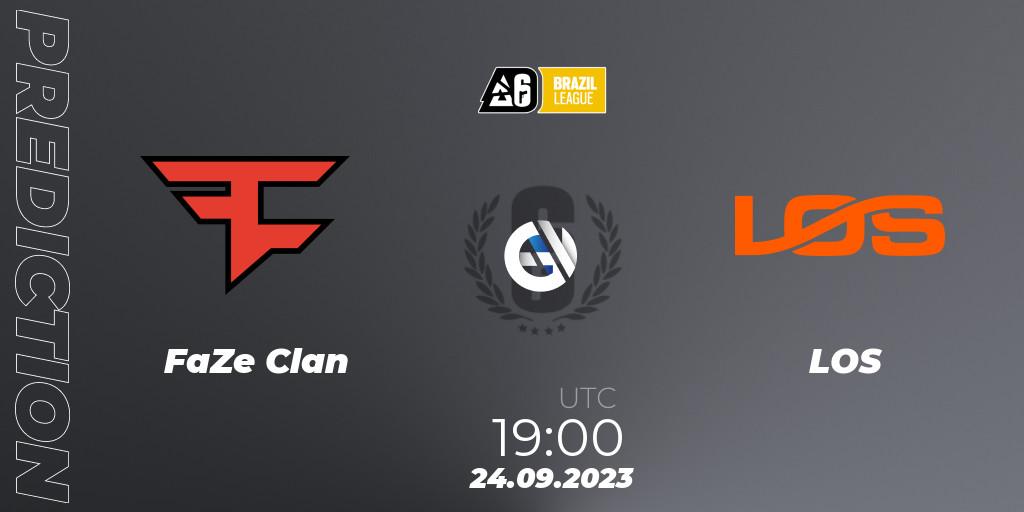 FaZe Clan vs LOS: Betting TIp, Match Prediction. 24.09.2023 at 19:00. Rainbow Six, Brazil League 2023 - Stage 2
