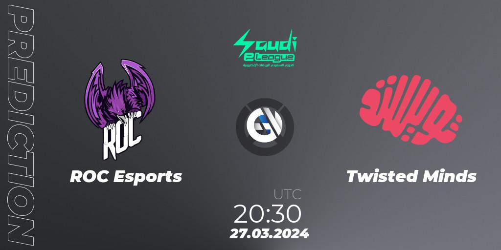 ROC Esports vs Twisted Minds: Betting TIp, Match Prediction. 27.03.2024 at 20:30. Overwatch, Saudi eLeague 2024 - Major 1