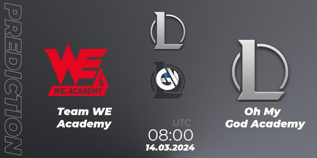 Team WE Academy vs Oh My God Academy: Betting TIp, Match Prediction. 14.03.24. LoL, LDL 2024 - Stage 1