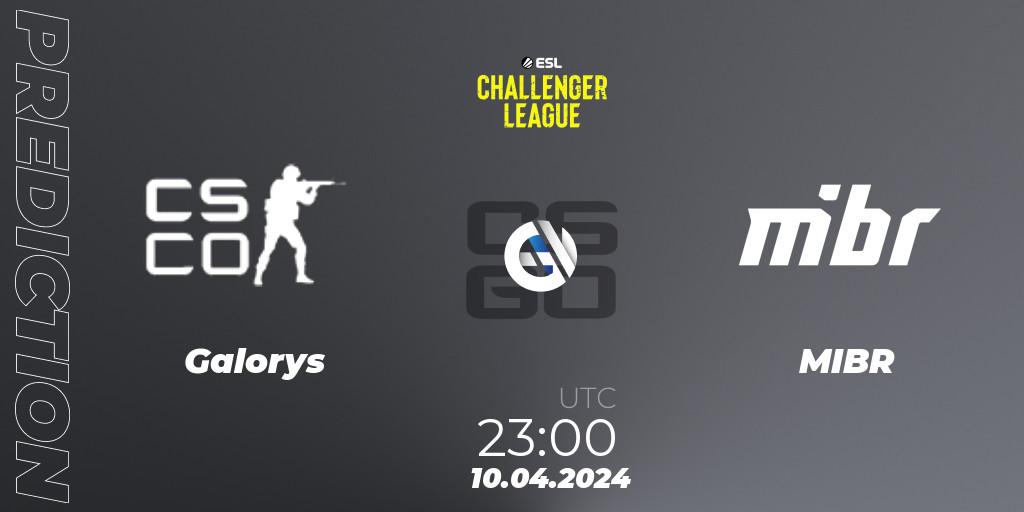 Galorys vs MIBR: Betting TIp, Match Prediction. 10.04.24. CS2 (CS:GO), ESL Challenger League Season 47: South America