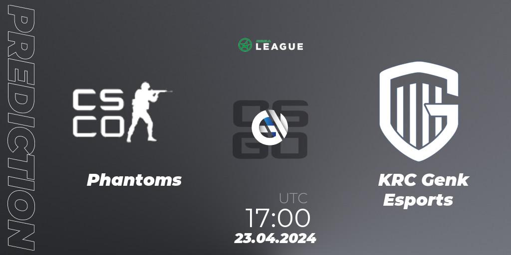 Phantoms vs KRC Genk Esports: Betting TIp, Match Prediction. 23.04.24. CS2 (CS:GO), ESEA Season 49: Advanced Division - Europe