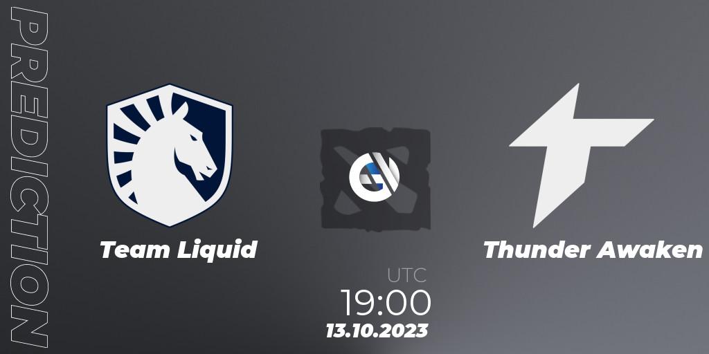 Team Liquid vs Thunder Awaken: Betting TIp, Match Prediction. 13.10.23. Dota 2, The International 2023 - Group Stage