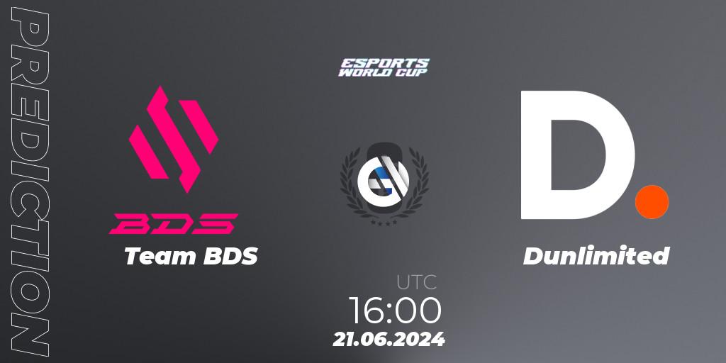 Team BDS vs Dunlimited: Betting TIp, Match Prediction. 21.06.2024 at 16:00. Rainbow Six, Esports World Cup 2024: Europe OQ