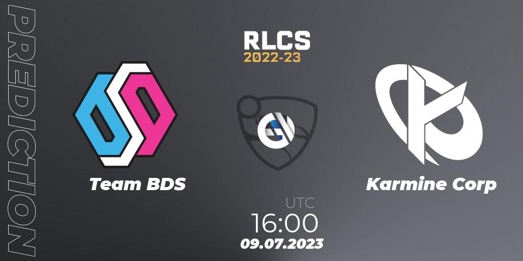 Team BDS vs Karmine Corp: Betting TIp, Match Prediction. 09.07.2023 at 16:00. Rocket League, RLCS 2022-23 Spring Major
