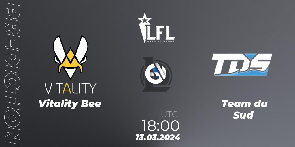 Vitality Bee vs Team du Sud: Betting TIp, Match Prediction. 13.03.24. LoL, LFL Spring 2024