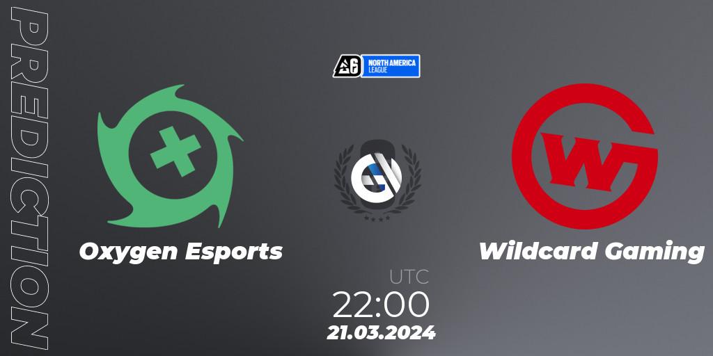 Oxygen Esports vs Wildcard Gaming: Betting TIp, Match Prediction. 21.03.24. Rainbow Six, North America League 2024 - Stage 1