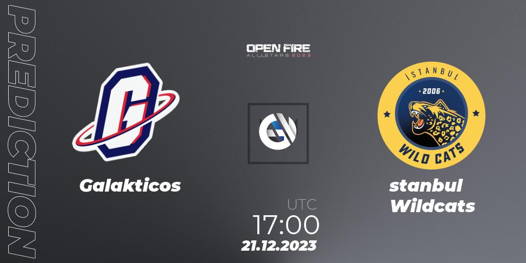 Galakticos vs İstanbul Wildcats: Betting TIp, Match Prediction. 21.12.2023 at 16:50. VALORANT, Open Fire All Stars 2023