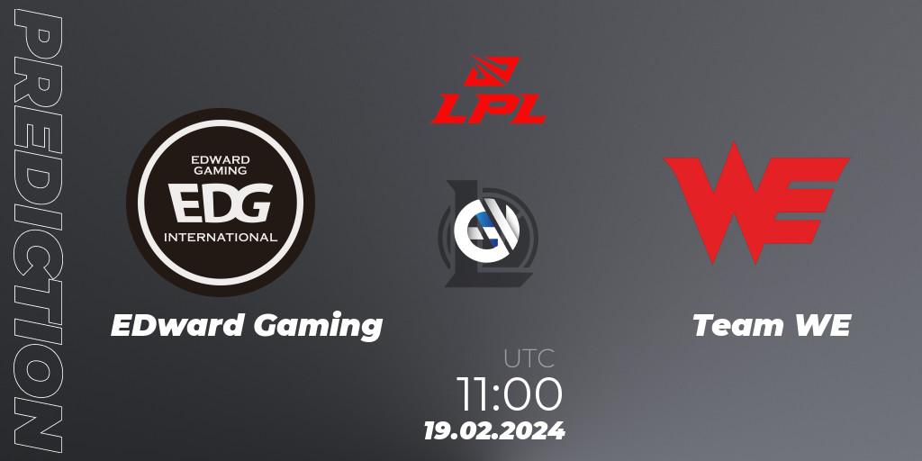 EDward Gaming vs Team WE: Betting TIp, Match Prediction. 19.02.24. LoL, LPL Spring 2024 - Group Stage